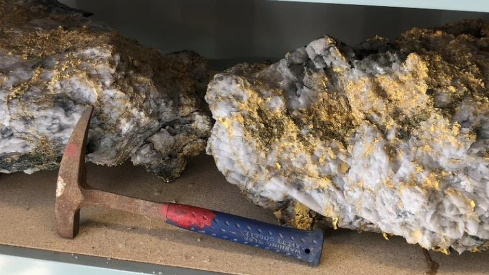 A gold-laden rock estimated to be worth about C$4m (£2.3m; $3m)