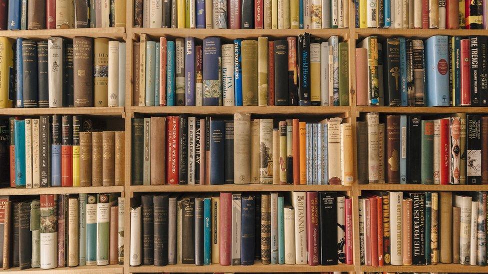 books in a shelf