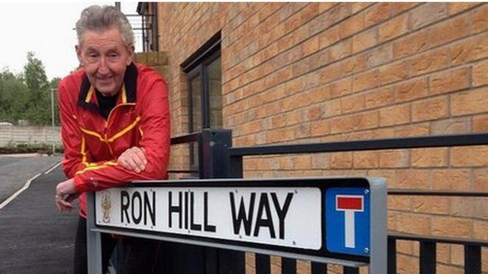 Ron Hill on Ron Hill Way