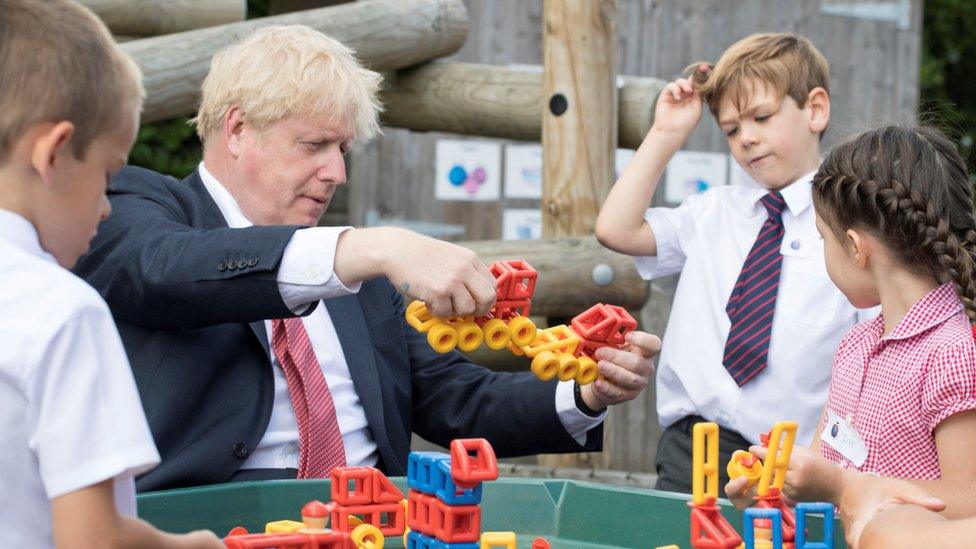 Boris Johnson school visit