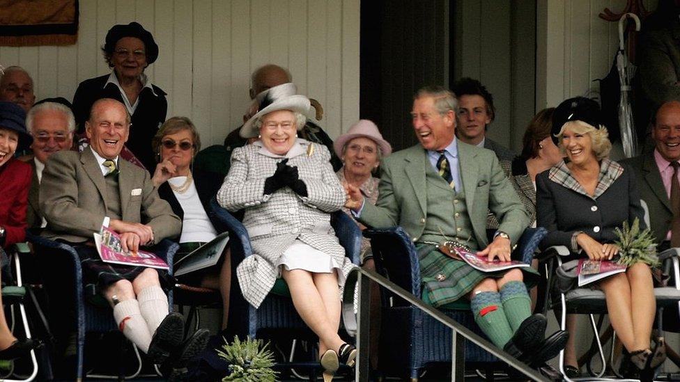 Royal family at Braemar