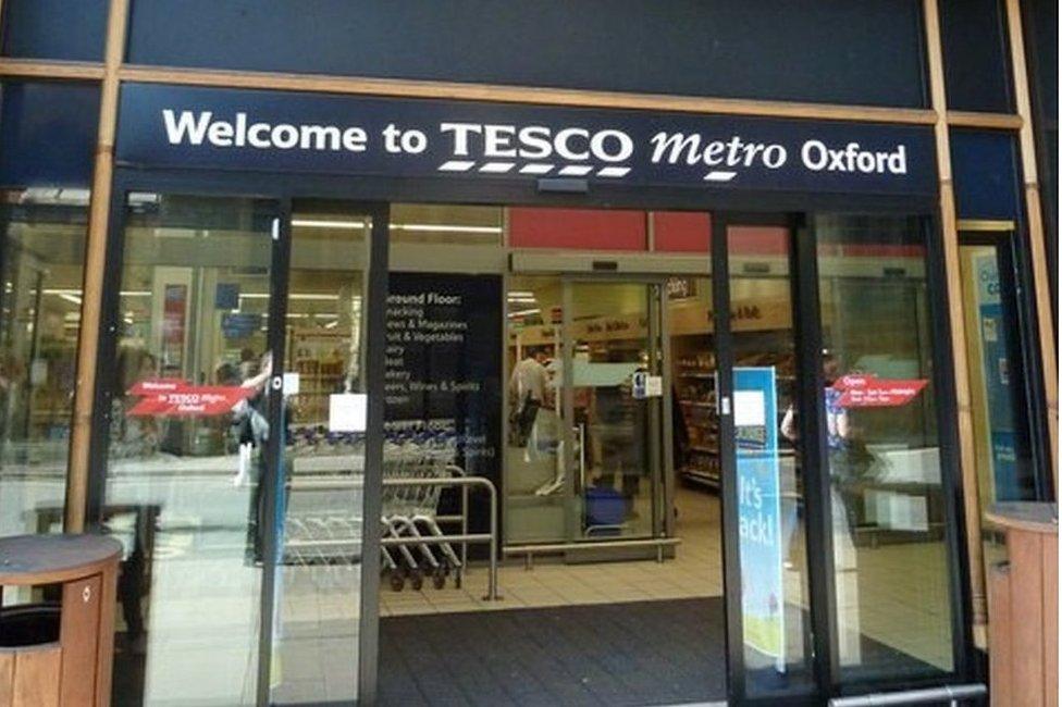 Tesco Metro on Magdalen Street, Oxford