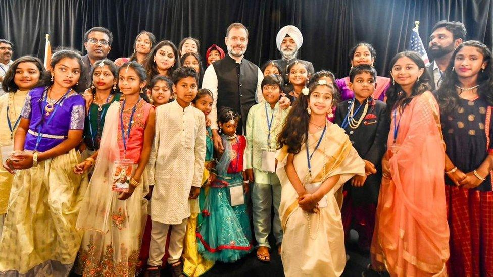 Rahul Gandhi with the diaspora