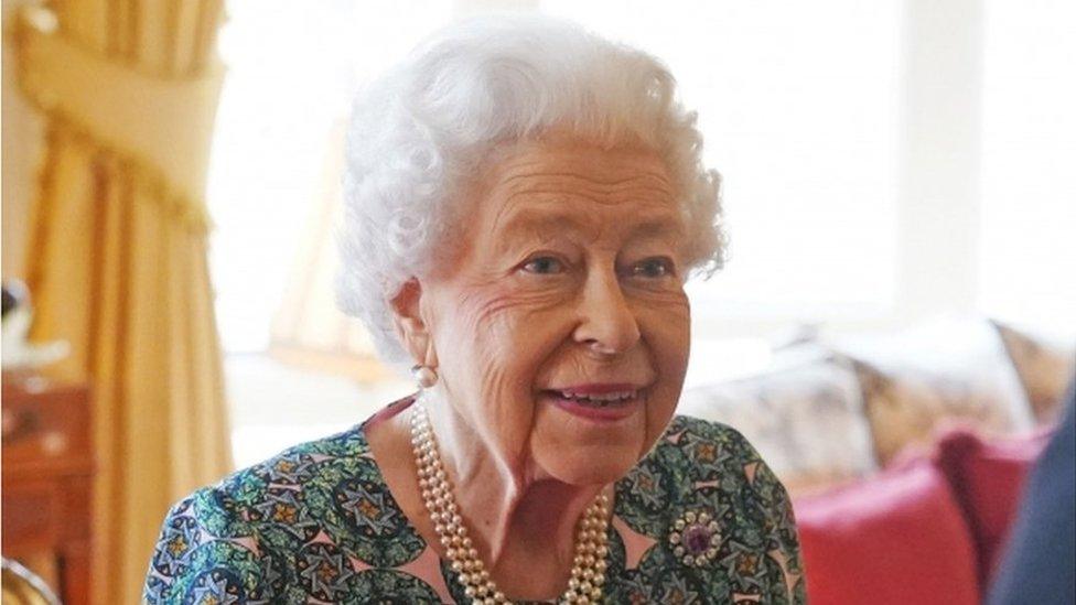 Queen pictured last week