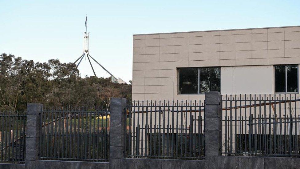 A building on the embassy site