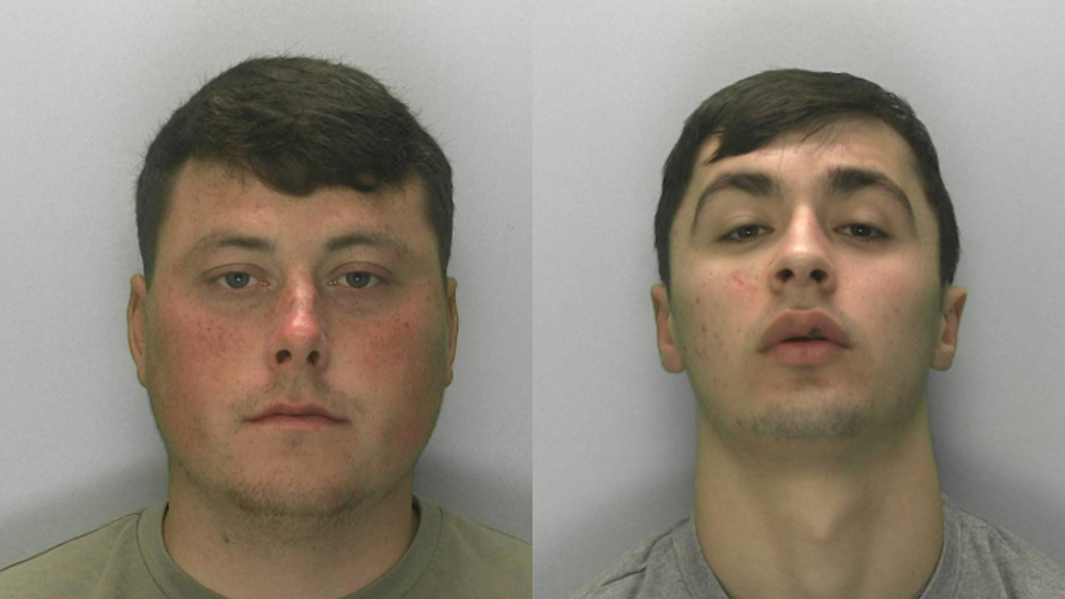 Mugshots of Danny O'Loughlin and Ethan Cooney