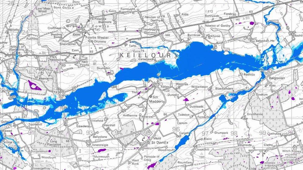 SEPA flood risk map