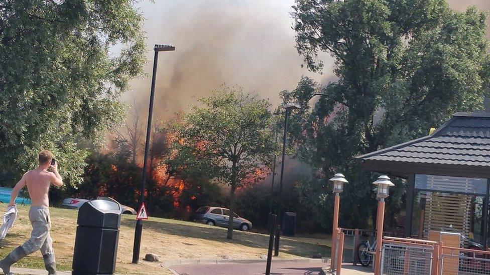 The fire at Canvey Island