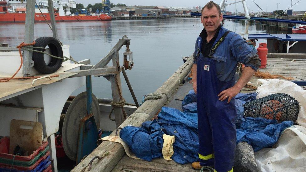 Paul Dent, fisherman working out of Blyth Harbour