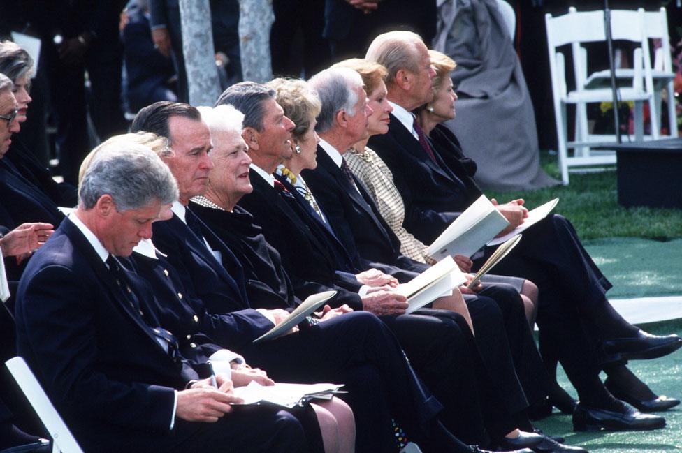 The Clintons, Bushes, Reagans, Carters and Fords.