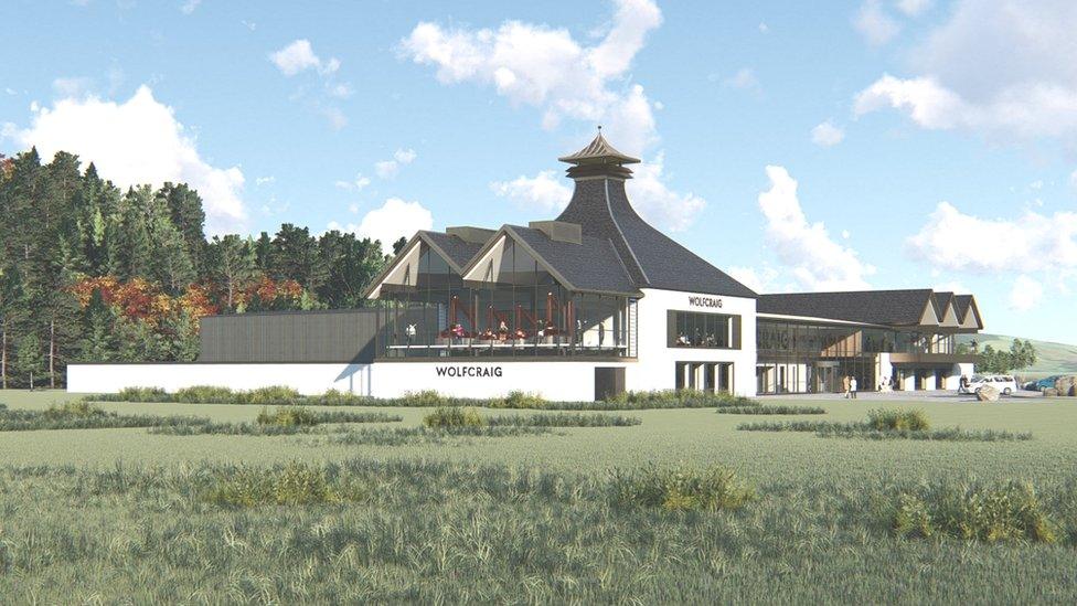 CGI of planned Wolfcraig Distillery