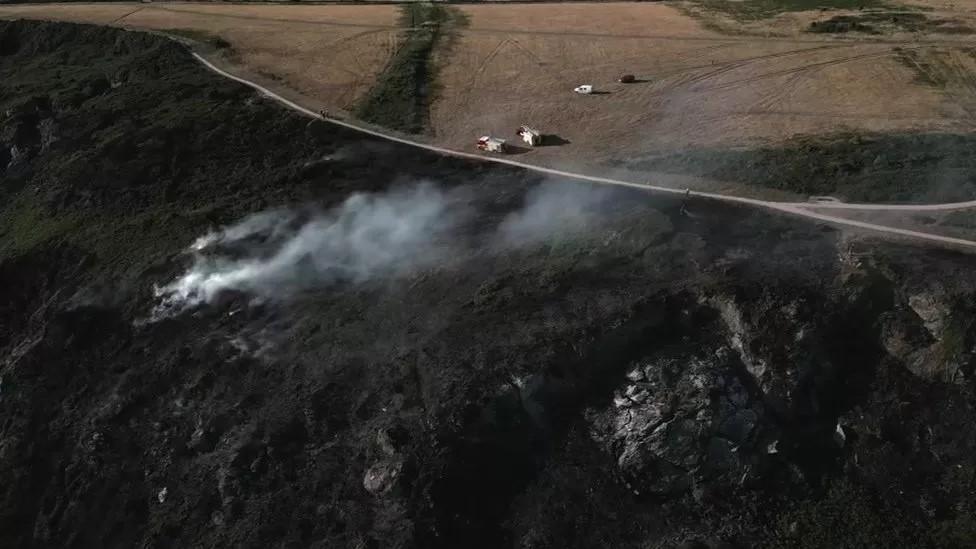 Bolberry Down wildfire.