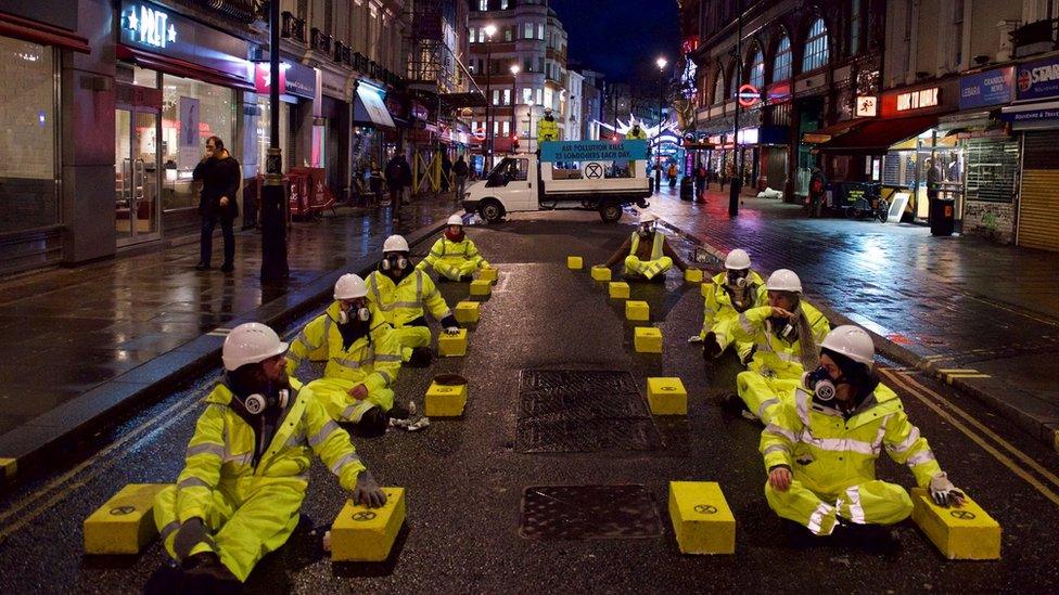 Extinction Rebellion protestors