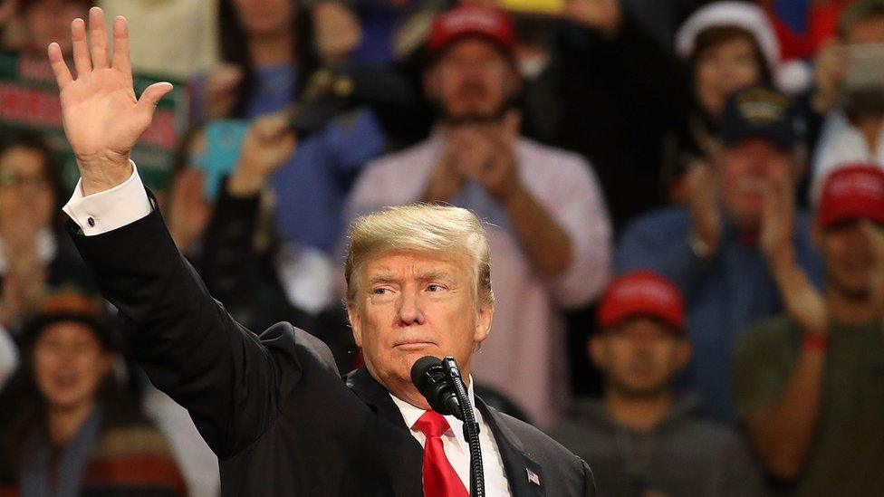 Trump at rally in Pensacola, Florida - 8 December