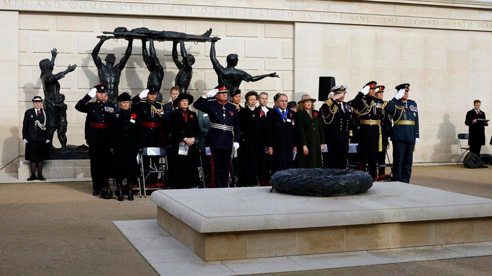 Princess Anne at the National Memorial Arboretum