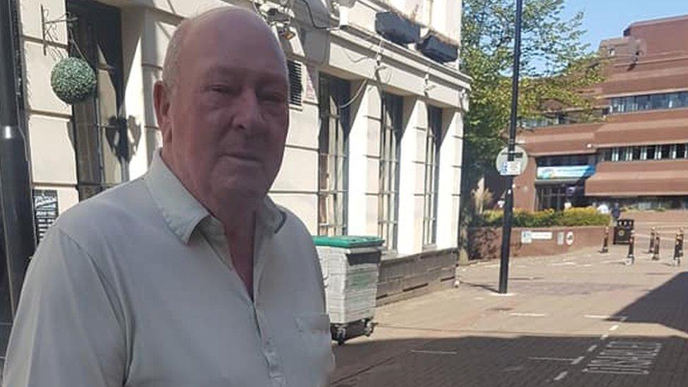 Melvin Prendergast outside of the Civic Centre in Wolverhampton