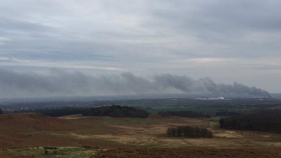 Smoke from Bradgate Park