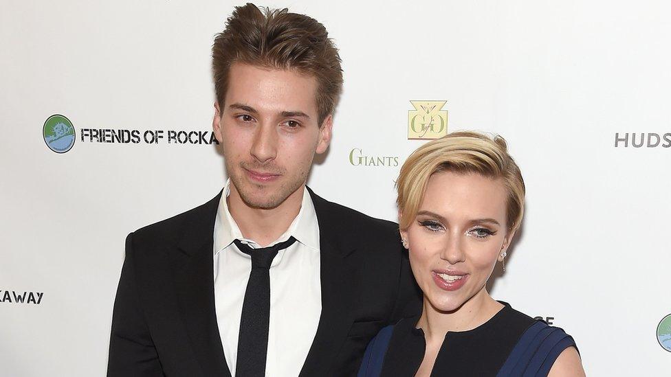 Hunter and Scarlett Johansson