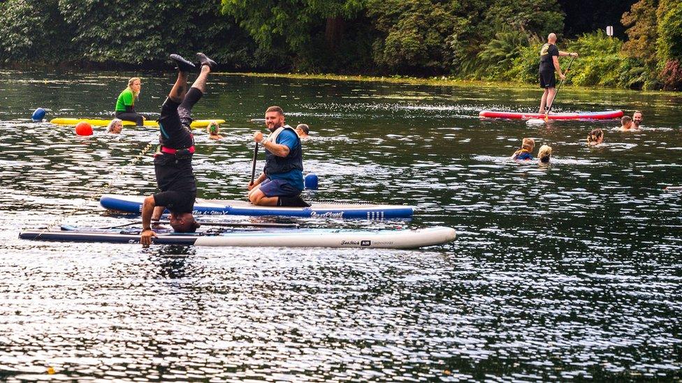 Water sports at Camp Bestival