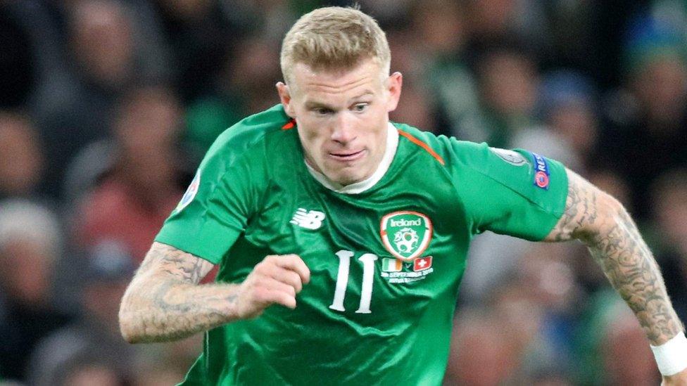 James McClean plays for the Republic of Ireland and Stoke City