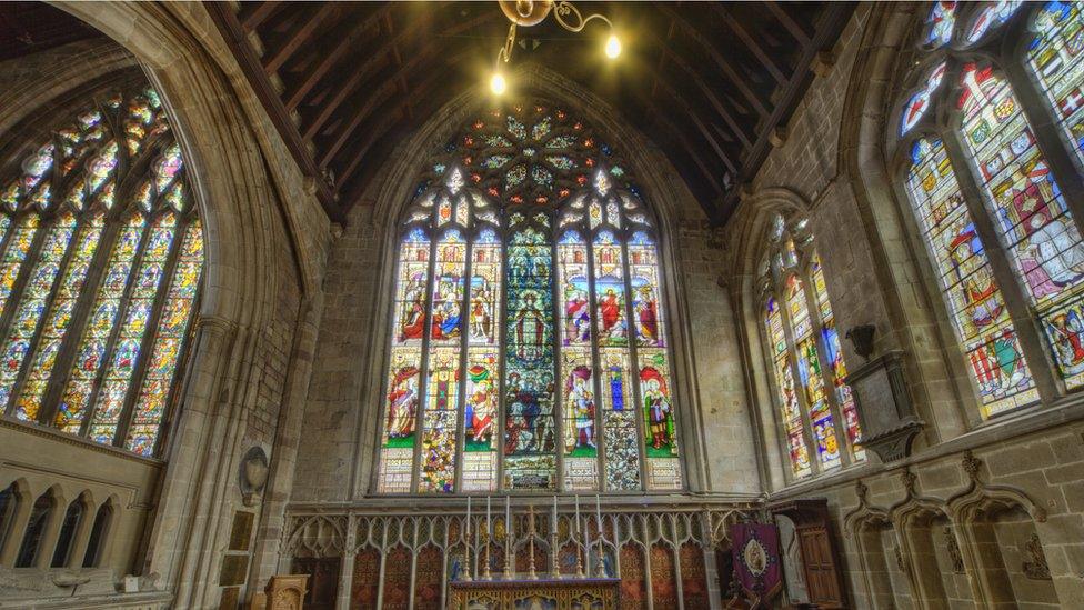 The windows at St Mary's Church