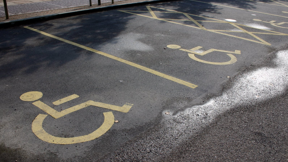 Disabled parking bays