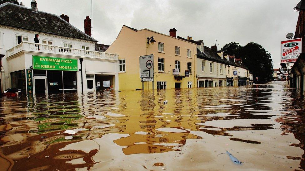 Flooded Evesham