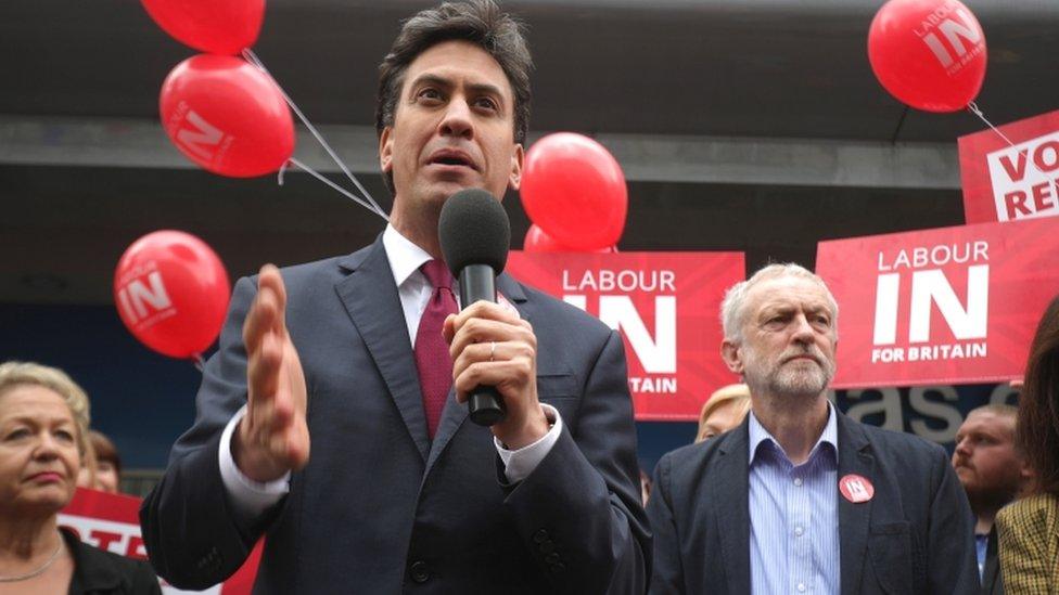 Ed Miliband and Jeremy Corbyn