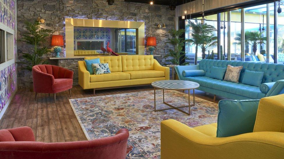 The lounge in the Celebrity Big Brother 2018 house