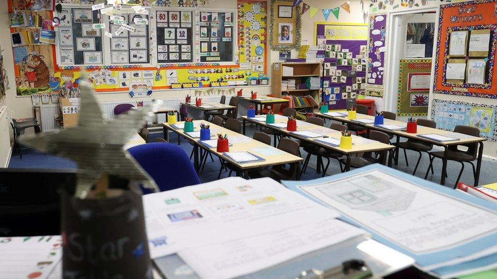 Empty classroom