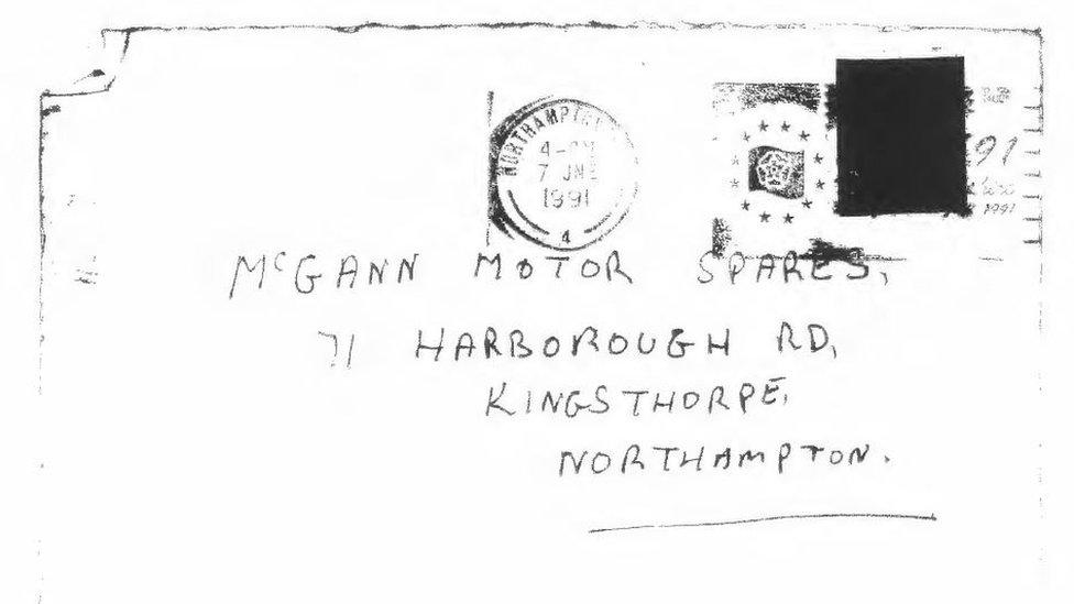 Letter sent to the McGann family