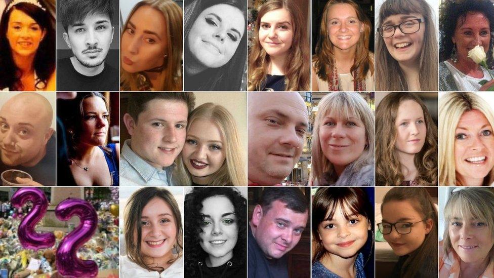 The 22 victims of the Manchester Arena bombing