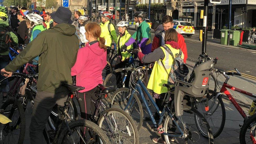 Extinction Rebellion protest in Newcastle