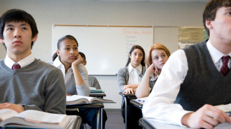 Pupils in a classroom