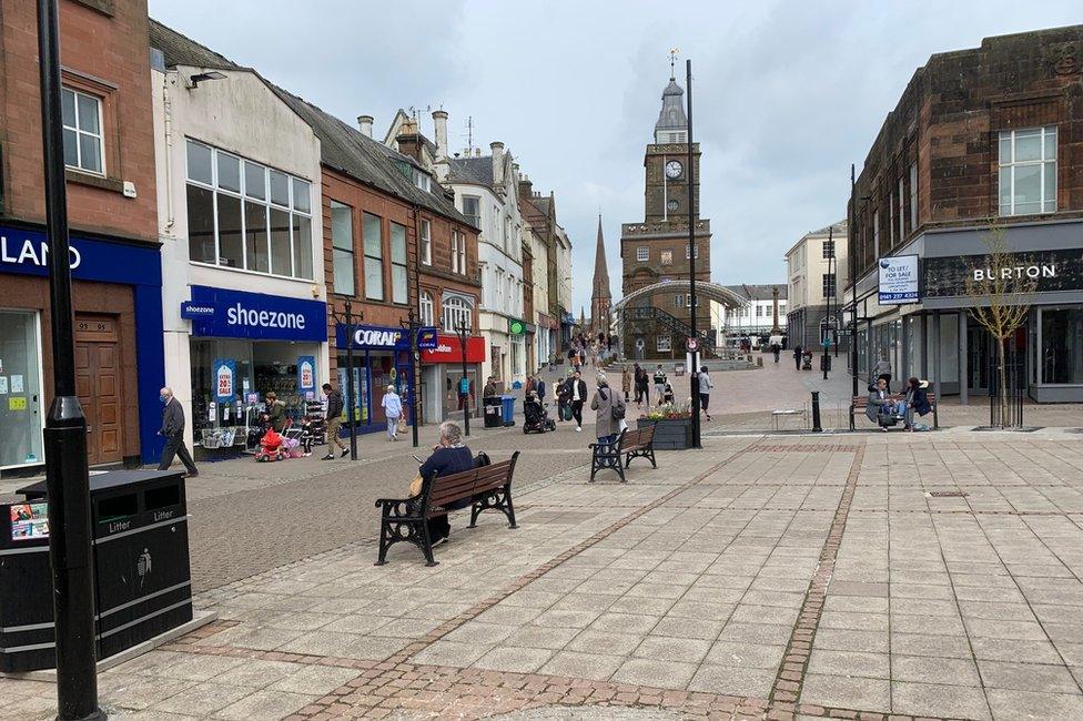 Dumfries town centre