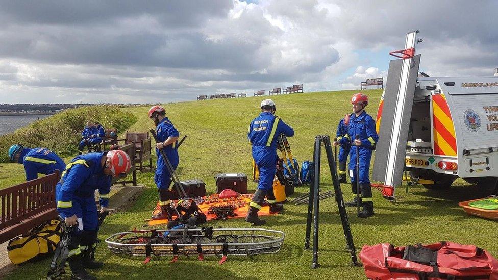 Tynemouth Volunteer Life Brigade training session