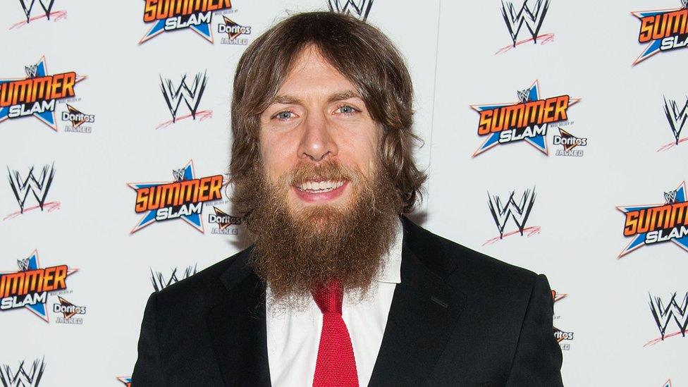 Daniel Bryan at the WWE SummerSlam Press Conference in Beverly Hills