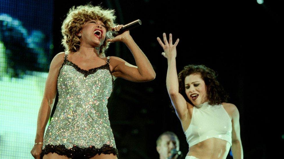 Tina Turner performing at Amsterdam Arena 1996