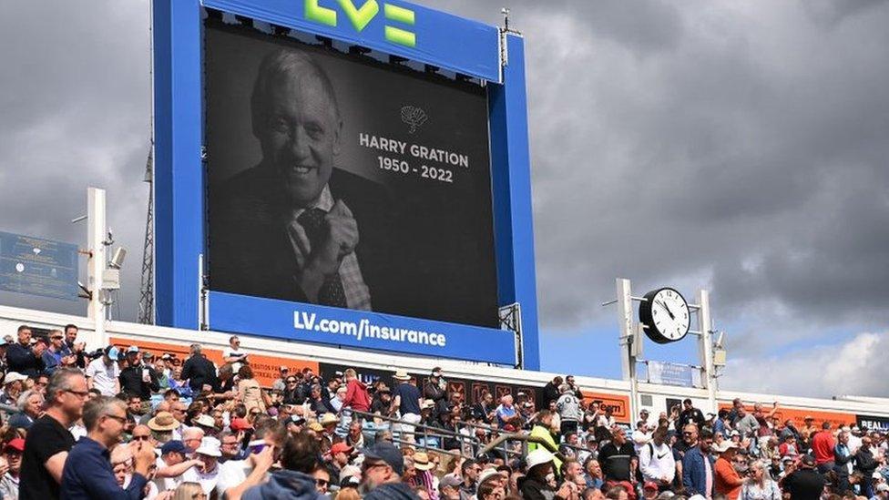 Cricket fans at the Headingley test match on Saturday joined in a round of applause for the broadcaster