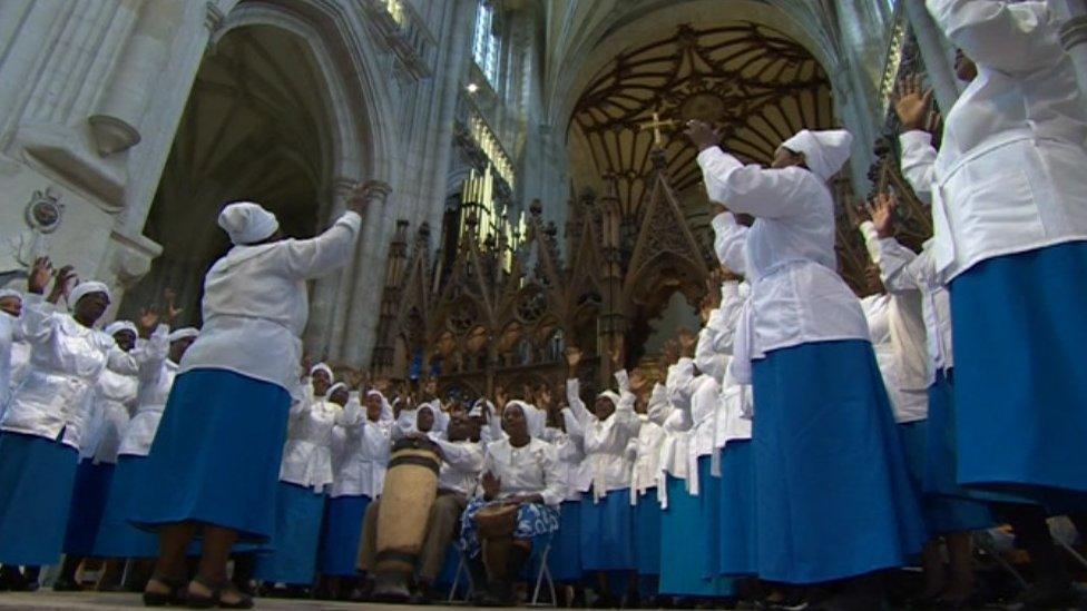 Choir in Winchester Cathedral