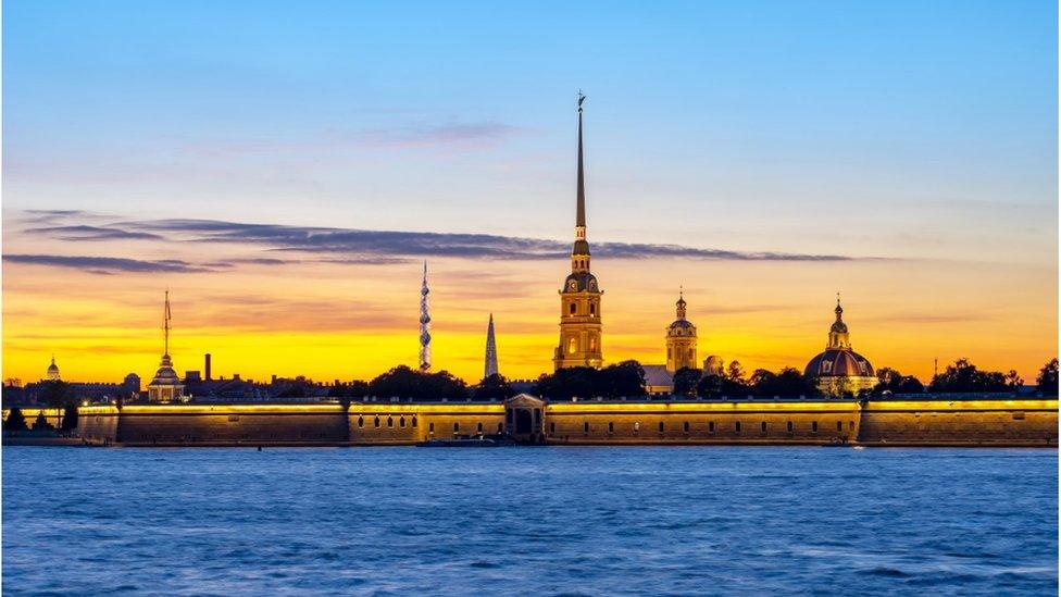 How the St Petersburg skyline might look with the Lakhta Center in the background