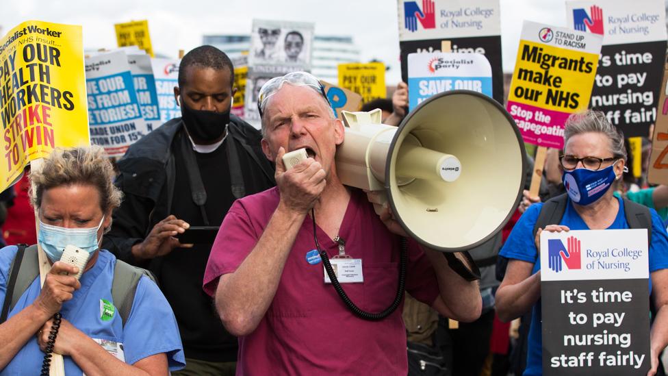 Nurses' protest