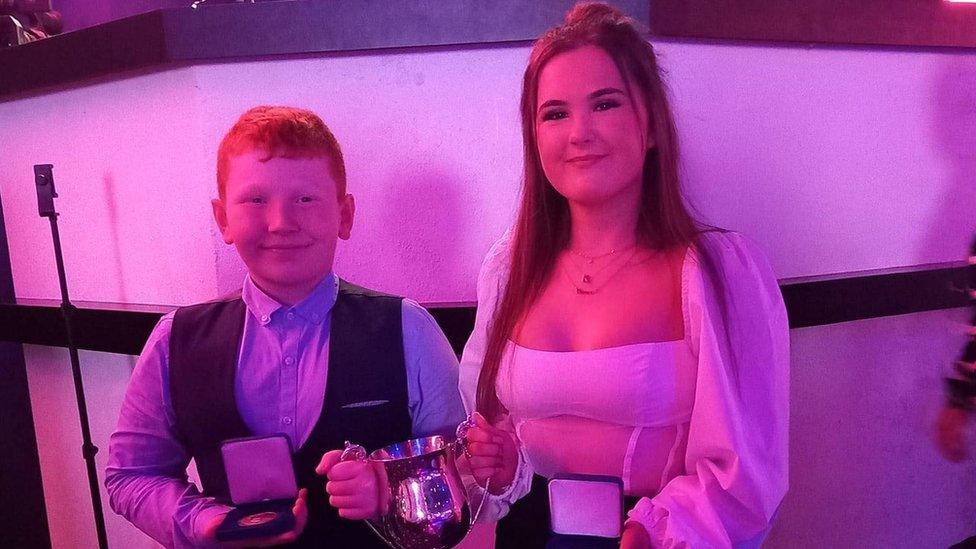 Tom Larkin and Keelie Wright at NIPA awards