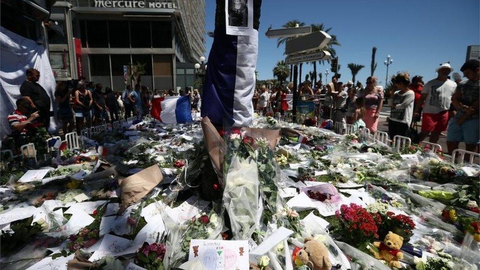 The scene in Nice on July 16 2016