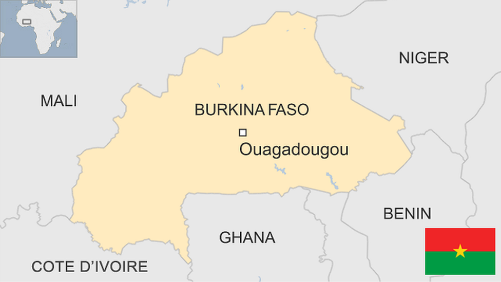 Map of Burkina Faso