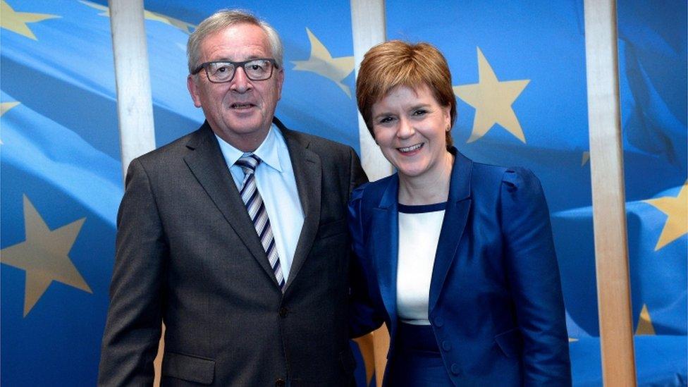 Juncker and Sturgeon