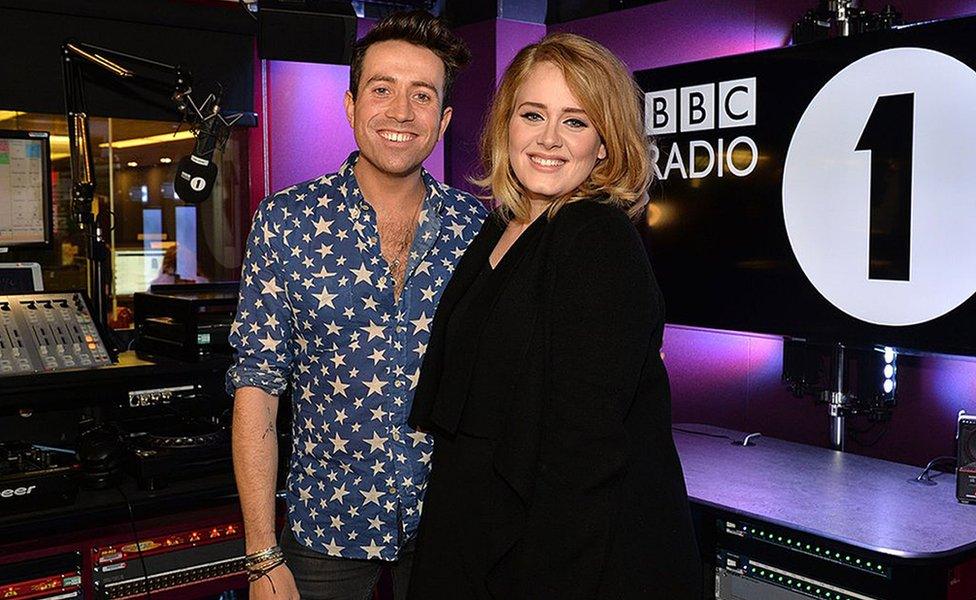 Nick Grimshaw and Adele