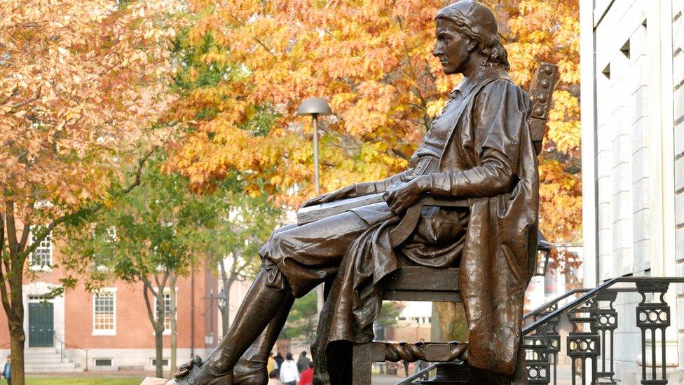 Harvard statue