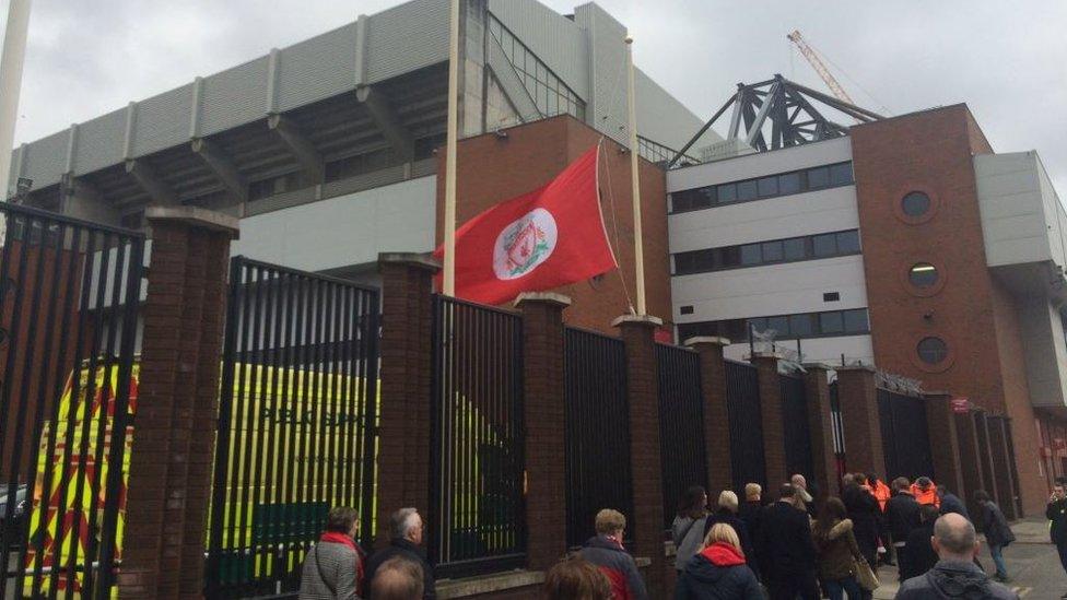 Flag at Anfield