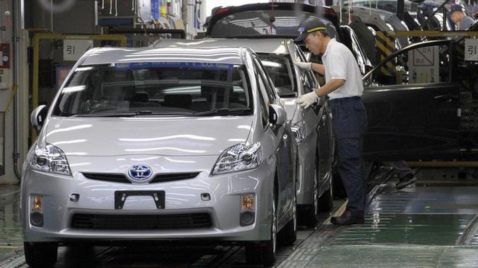 A Toyota factory in Japan